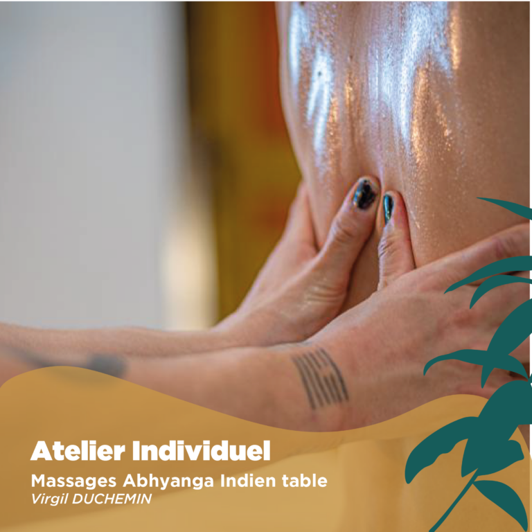 Lors de l'événement Nature&Vous, vous aurez l'occasion de découvrir le massage Abhyanga indien avec Virgil !