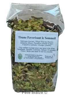 Sommeil perturbé, tisane de plantes - Apophycaire Option 50gr